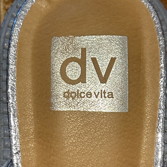 DV by Dolce Vita Women's Metallic Silver Mules - Picture 6 of 6